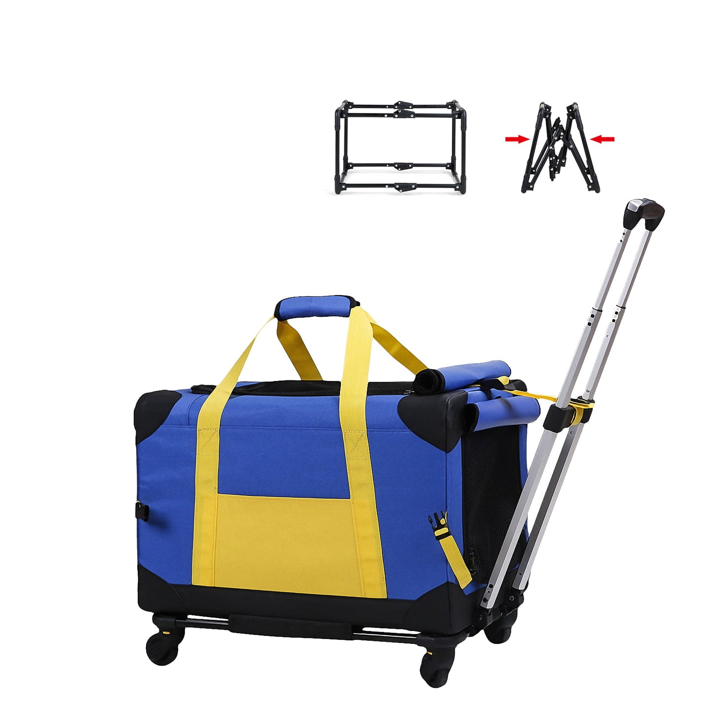 Pet Rolling Carrier With Wheels | Transport Box Dog Strollers For Small Dogs, Cats