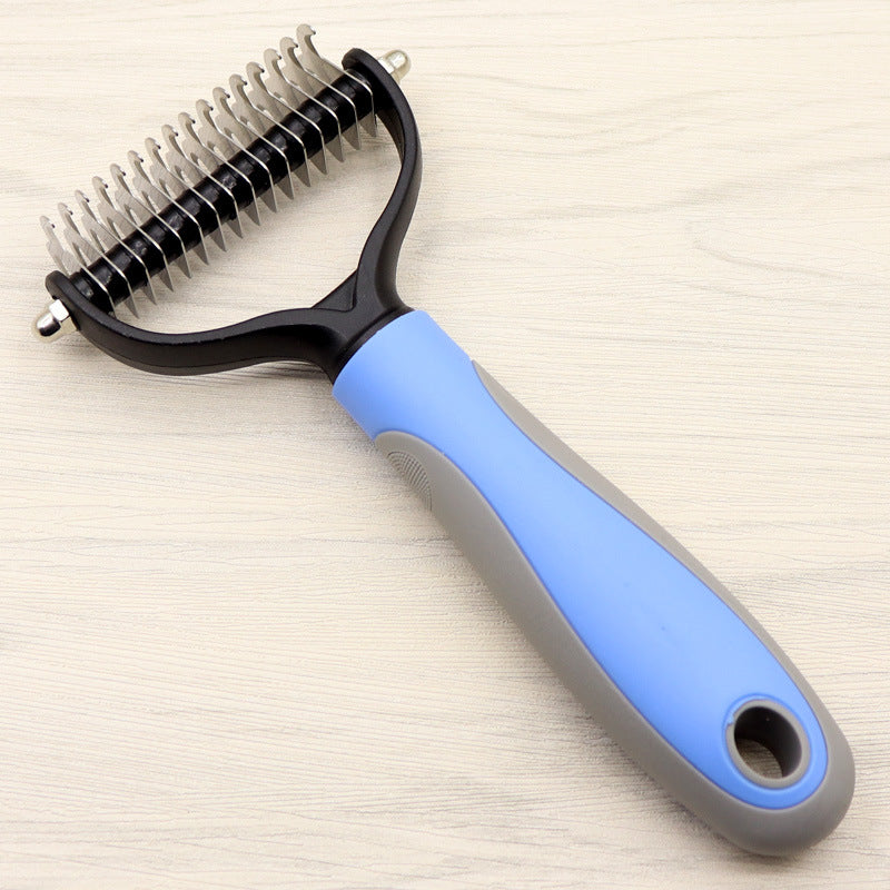 Pet Long-haired Dog knot Comb Double-sided Blade Dog