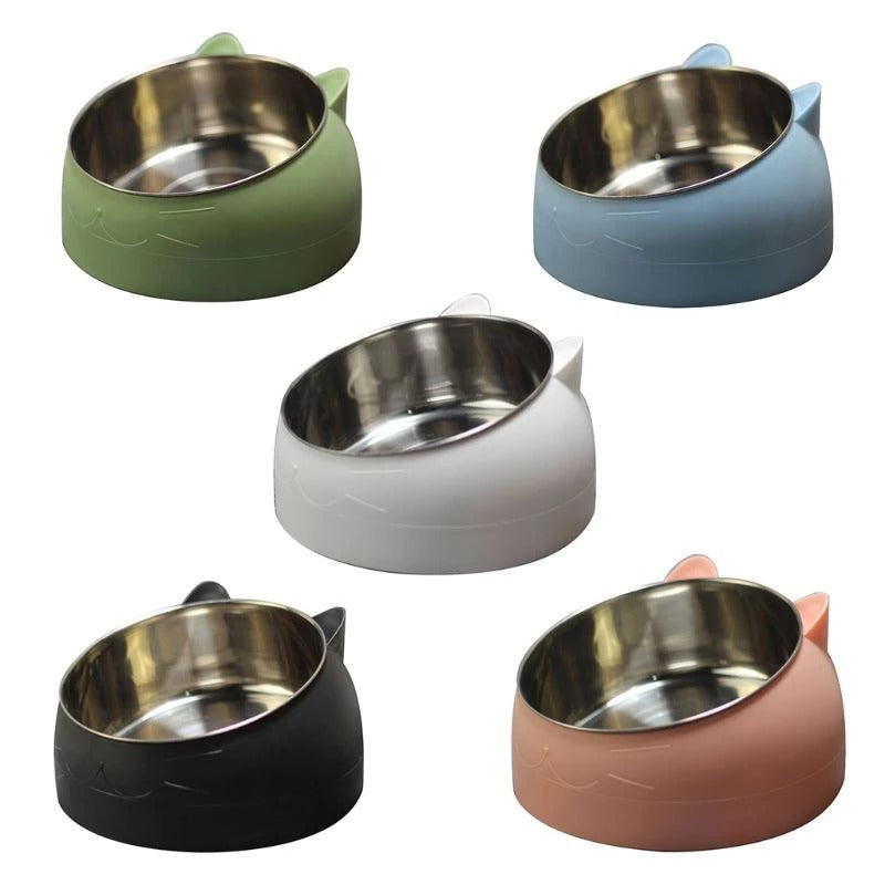 Protective Cervical Cat Bowl Oblique Mouth Pet Bowl