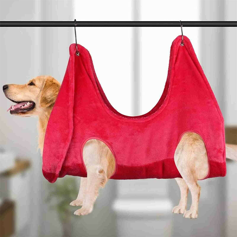 Pet Dog Cat Grooming Hammock Harness, Dog Restraint Bag