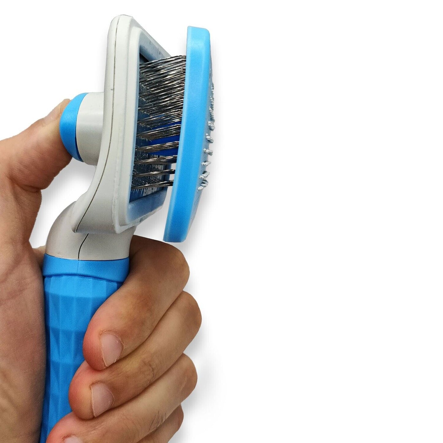 Handle Shedding Pet Hair Brush Grooming Comb Self Cleaning Tool