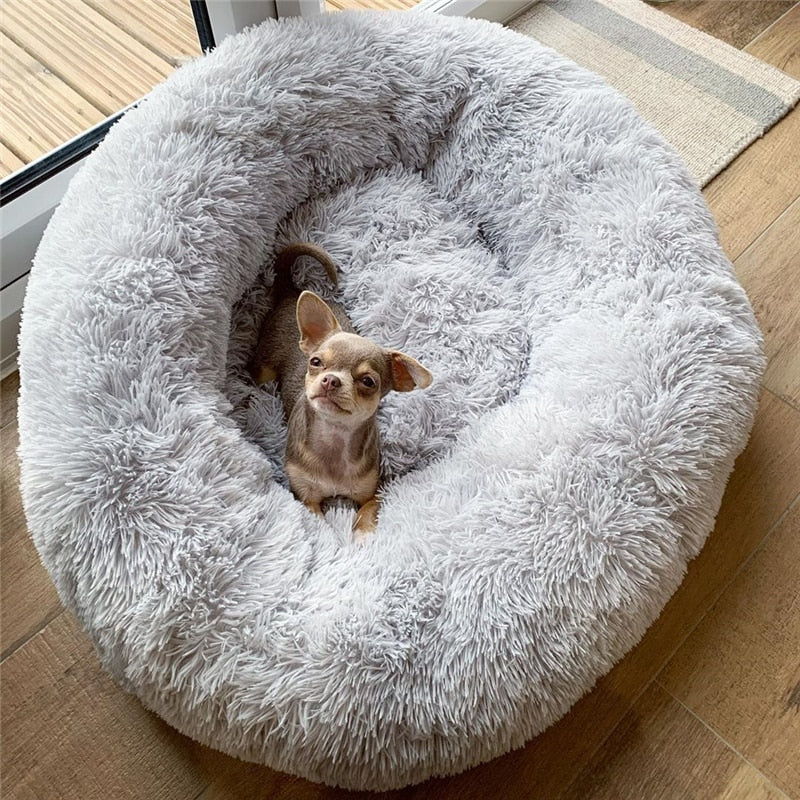 Pet Bed Super Soft Washable Long Plush Velvet Sofa