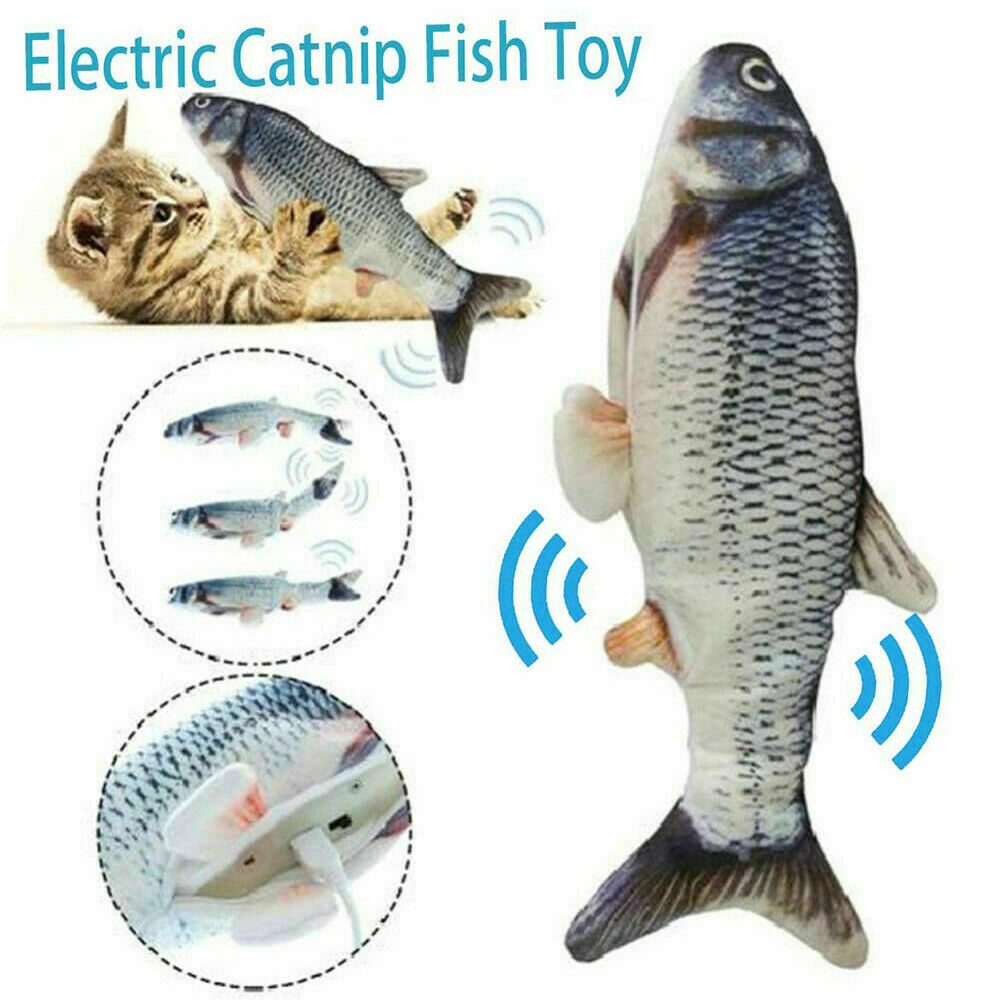 Electric Fish Cat Toy Realistic Interactive Kicker