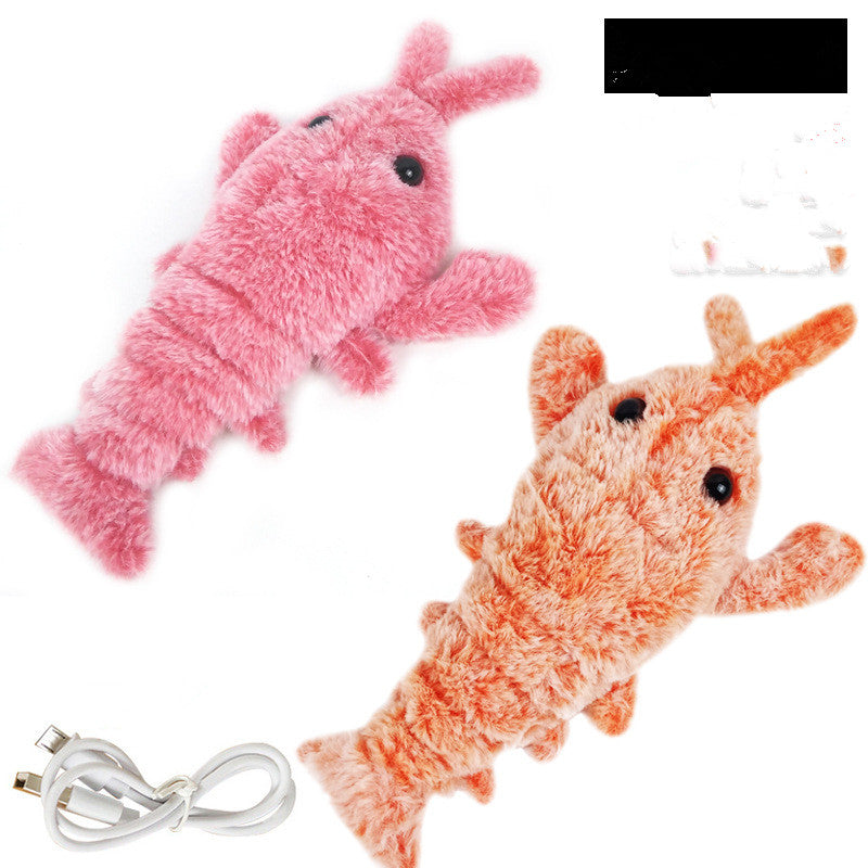 Pet Toys Electric Jumping Shrimp | USB Charging Pets Toy