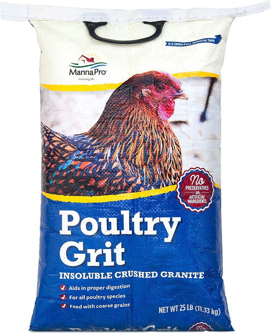 Manna Pro Chicken Supplies | Chicken Grit, Grit for Chicken Food | 25 Pounds