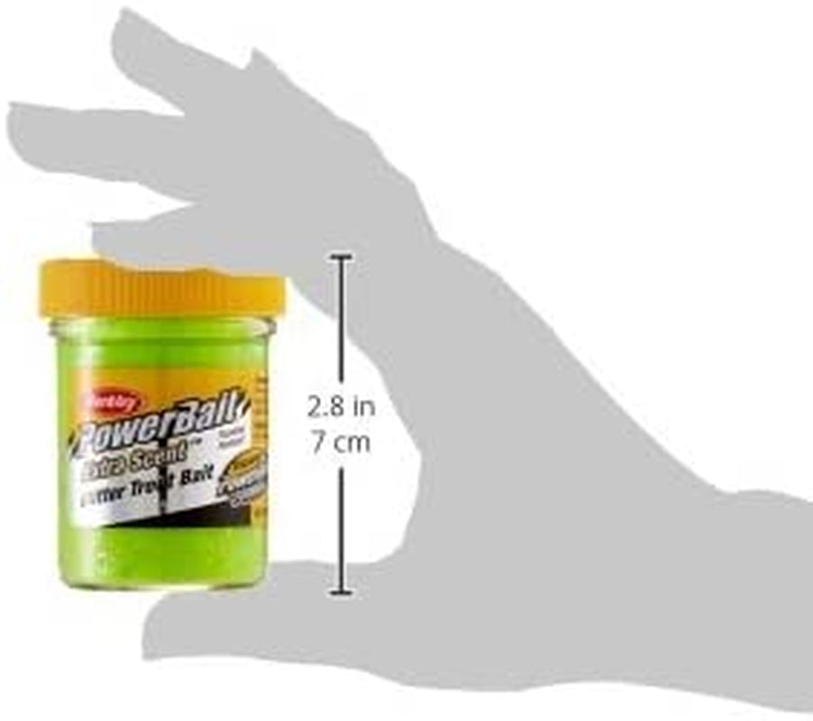 Berkley Powerbait Glitter Trout Bait, Chartreuse STBGC, 1.75 Oz Jar