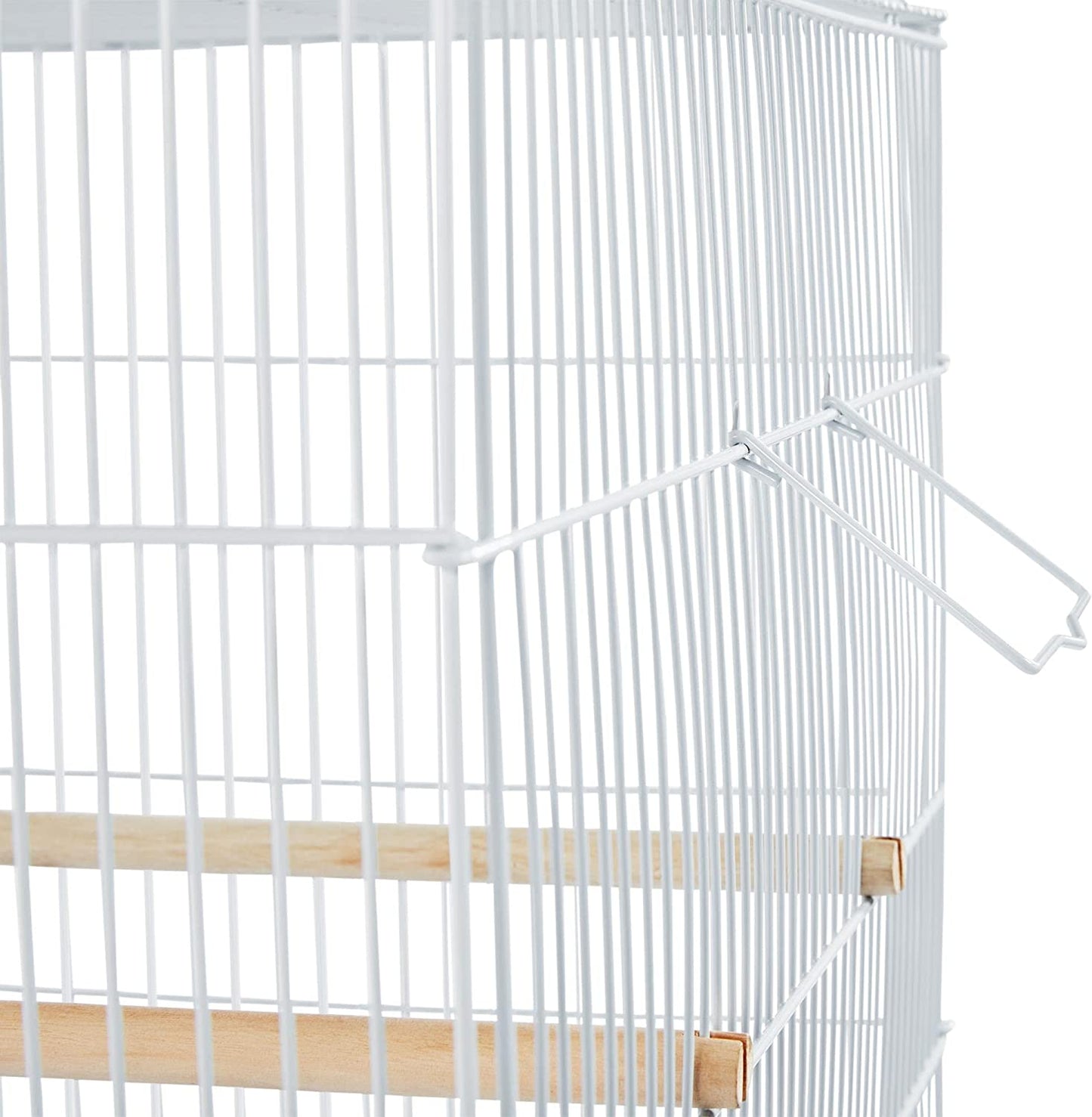 30-Inch Stackable Flight Bird Cages for Parakeets Cockatiels Conures Finches Budgies Lovebirds Canaries Small Birds Parrots Birdcage, White