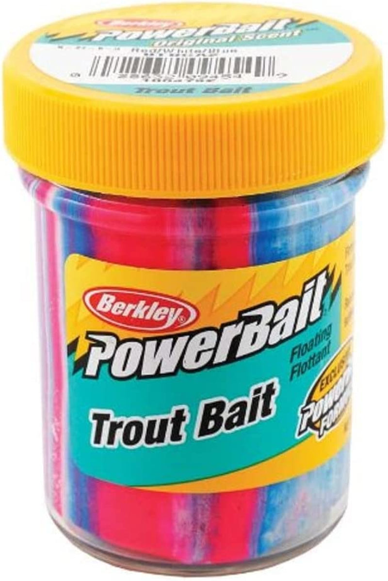 Berkley Powerbait Trout Bait White and Blue, 1.75-Ounce