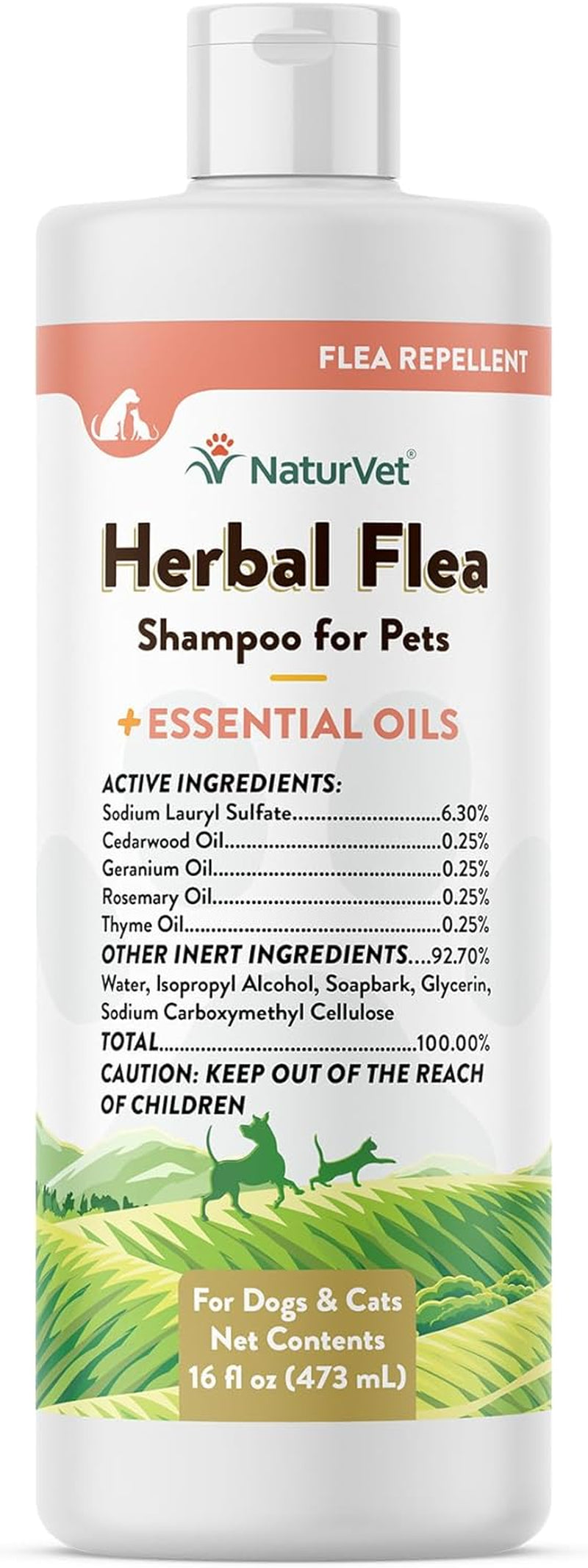 oration/Naturvet Herbal Flea & Tick Shampoo 16 Oz