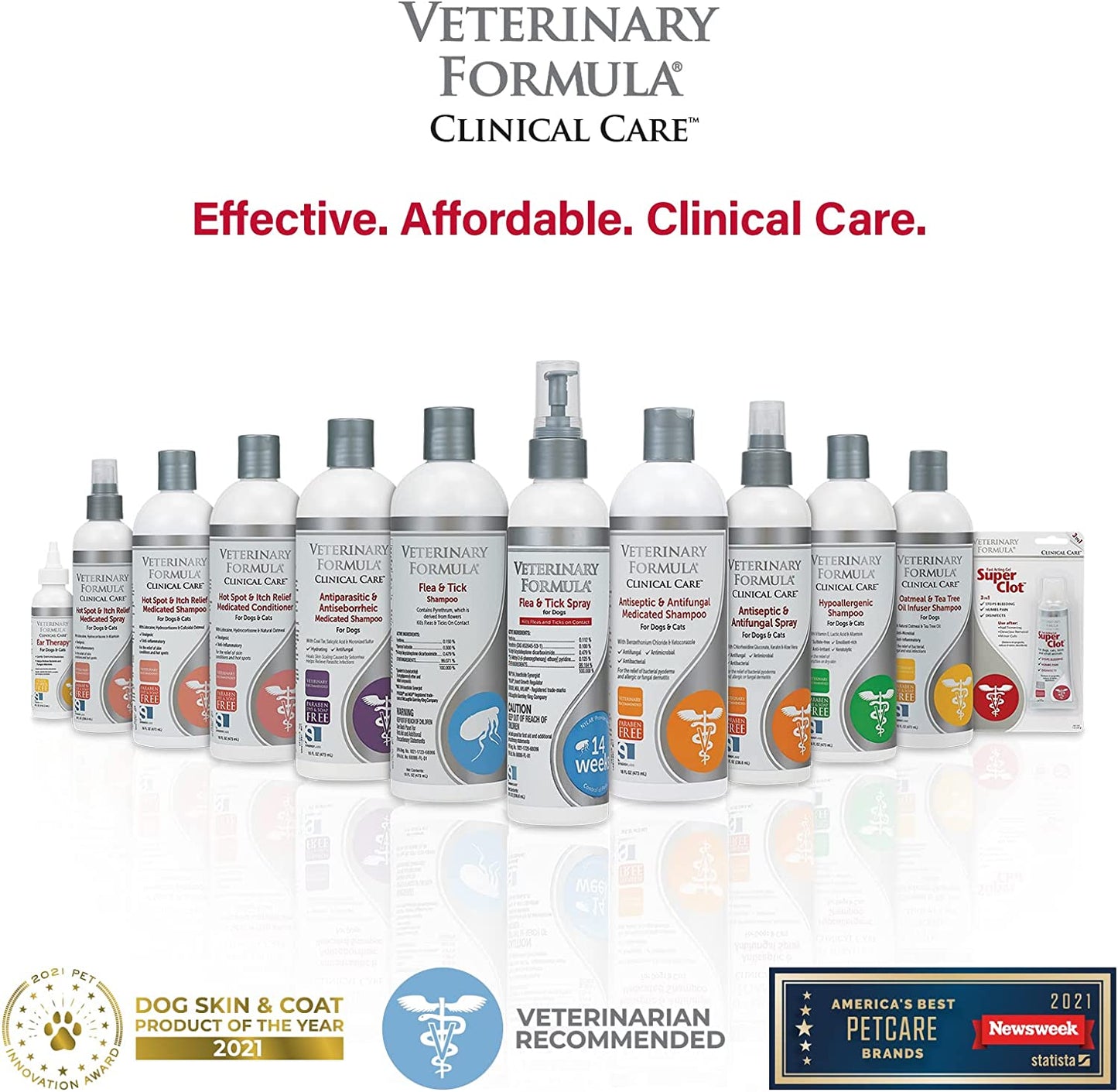 Veterinary Formula Flea and Tick Spray for Dogs, 8 Oz – Easy-To-Use Dog Flea Spray, Kills on Contact, Prevents Egg & Larval Development for 14 Weeks