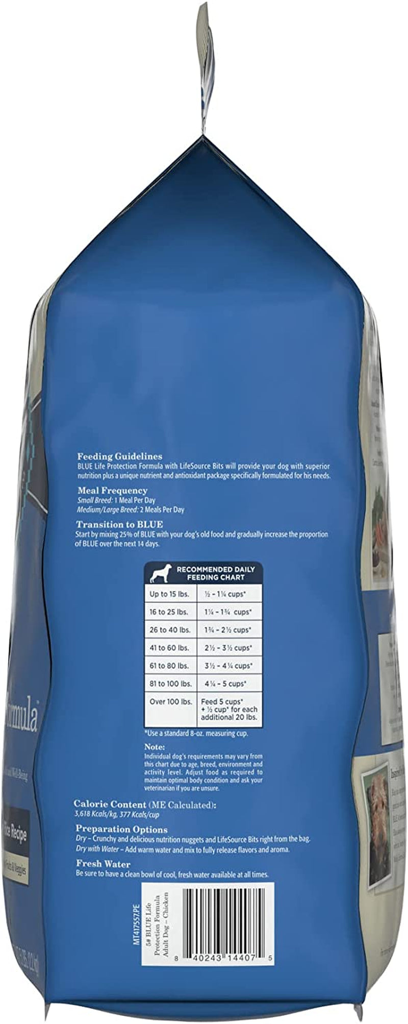 Blue Buffalo Life Protection Formula Natural Adult Dry Dog Food, Chicken and Brown Rice 5-Lb Trial Size Bag