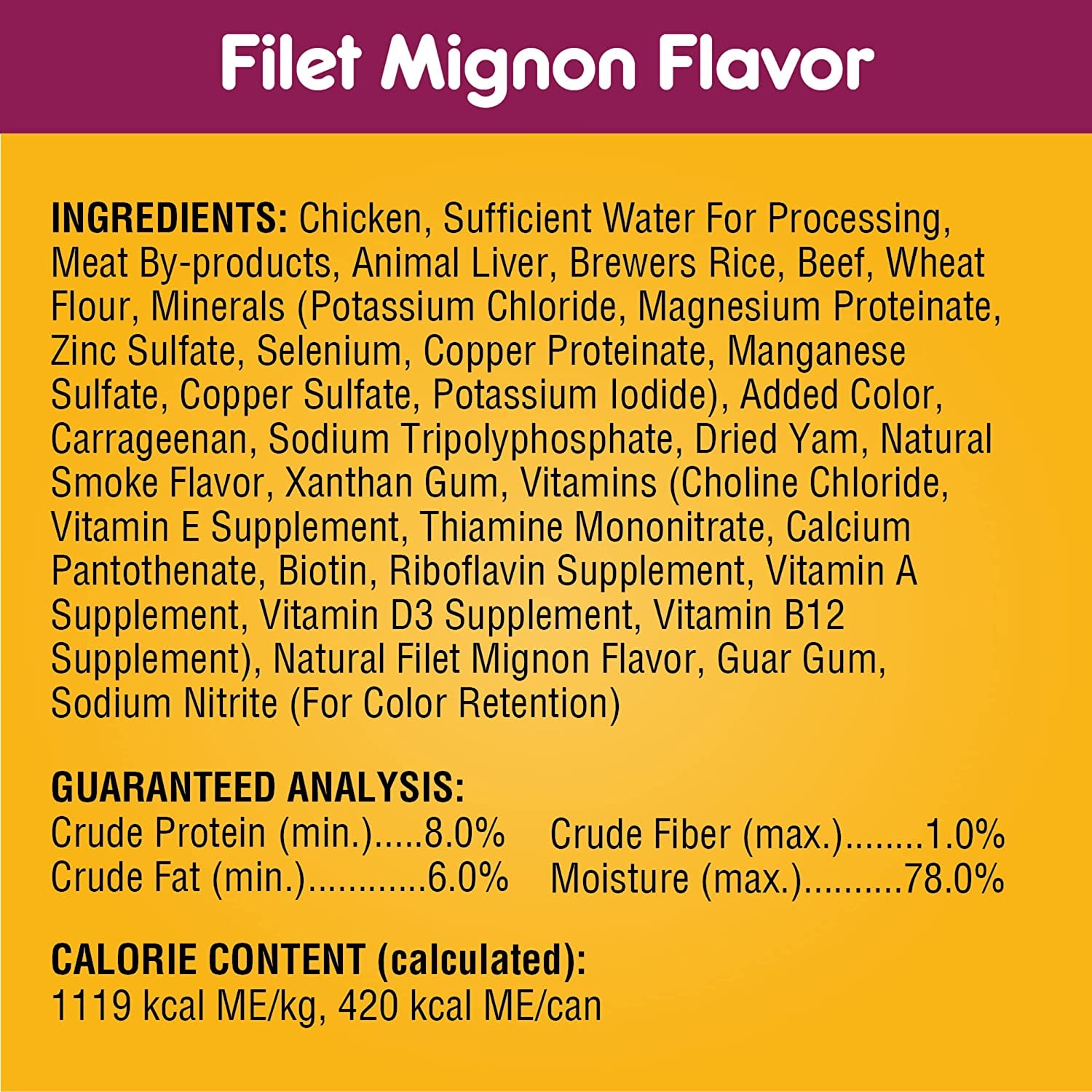 PEDIGREE CHOPPED GROUND DINNER Adult Canned Soft Wet Dog Food Variety Pack, Filet Mignon Flavor and with Beef, 13.2 Oz. Cans (Pack of 12)