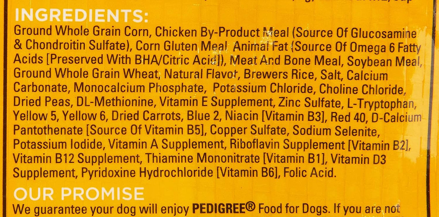 Pedigree Small Dog Complete Nutrition Small Breed Adult Dry Dog Food Roasted Chicken, Rice & Vegetable Flavor Dog Kibble, 14 Lb. Bag