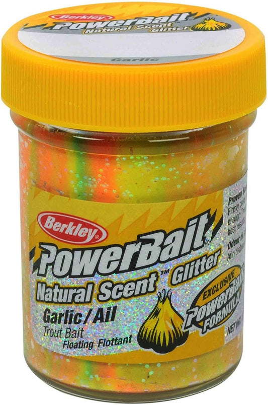 Berkley Powerbait® Natural Glitter Trout Bait, Rainbow, Jar