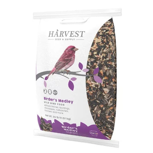 Harvest Seed & Supply Birder'S Medley Wild Bird Food, Premium Mix of Bird Seed, (20 Lbs.)