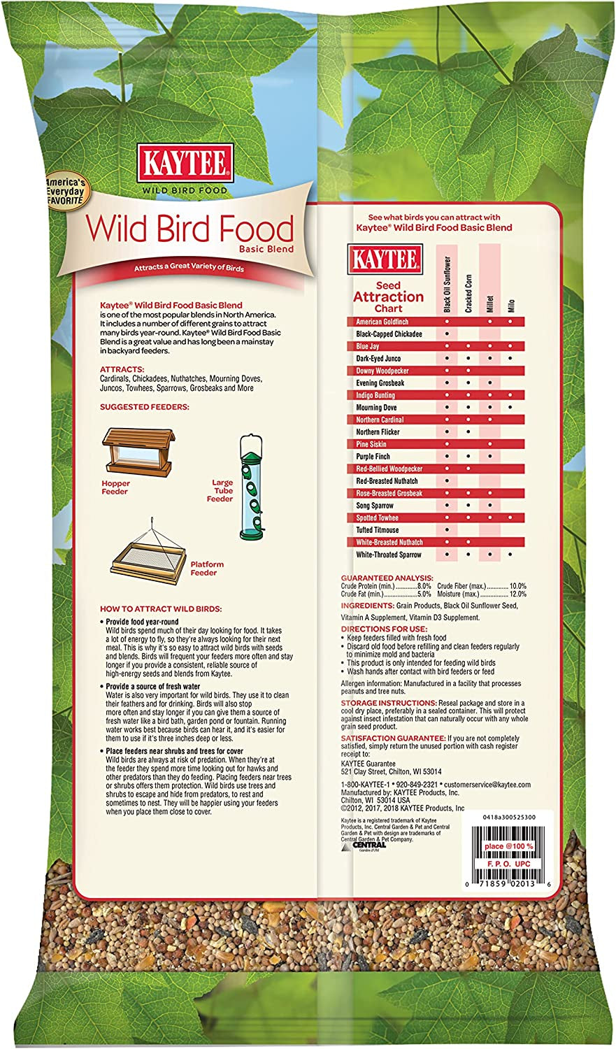 Kaytee Wild Bird Food Basic Blend, 10 Lb