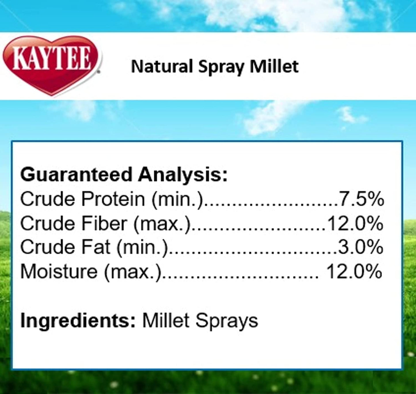 Kaytee Spray Millet Treat for Pet Birds, 7 Ounce