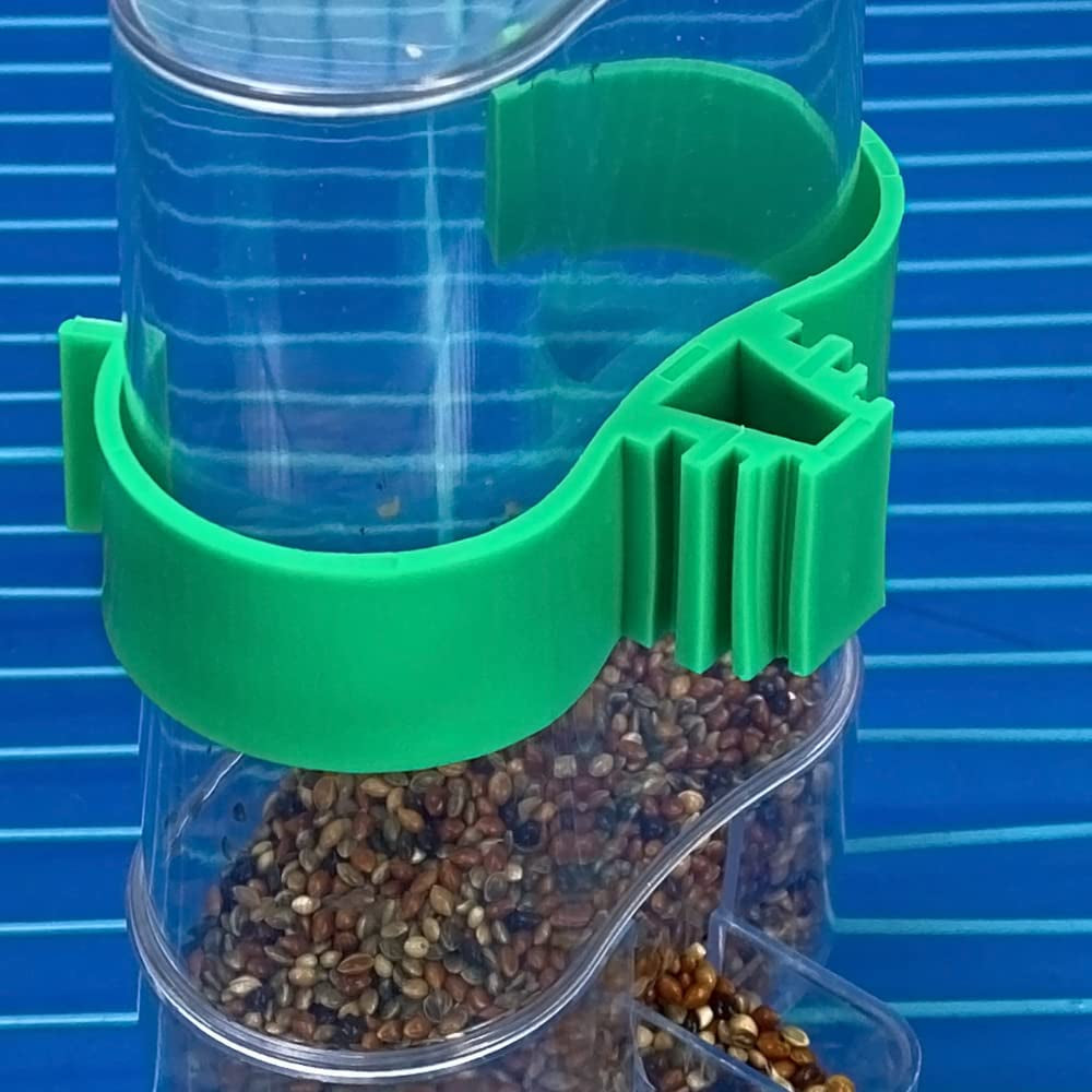 2 Pcs Automatic Bird Water Dispenser, Parrot Bird Water Feeder, Bottles Bird Drinker Seed Food Container, Parakeet Cage Accessories for Parakeet Budgies Cockatiel Lovebird Small Birds Canary Finch