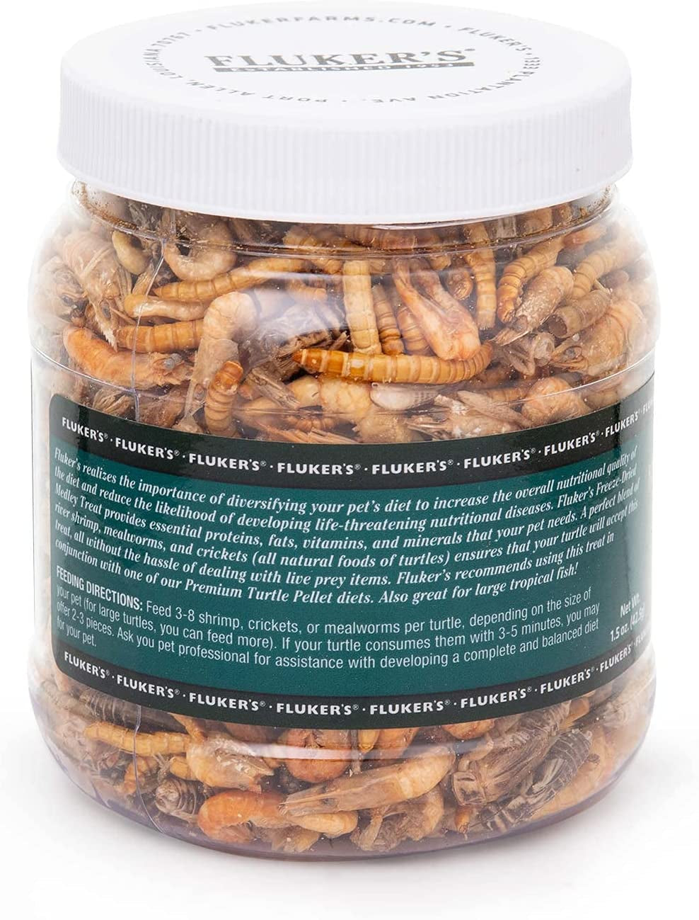 Fluker Labs SFK72020 Aquatic Turtle Medley Treat Food, 1.5-Ounce