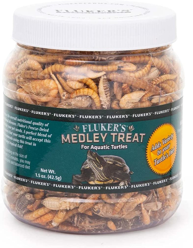 Fluker Labs SFK72020 Aquatic Turtle Medley Treat Food, 1.5-Ounce